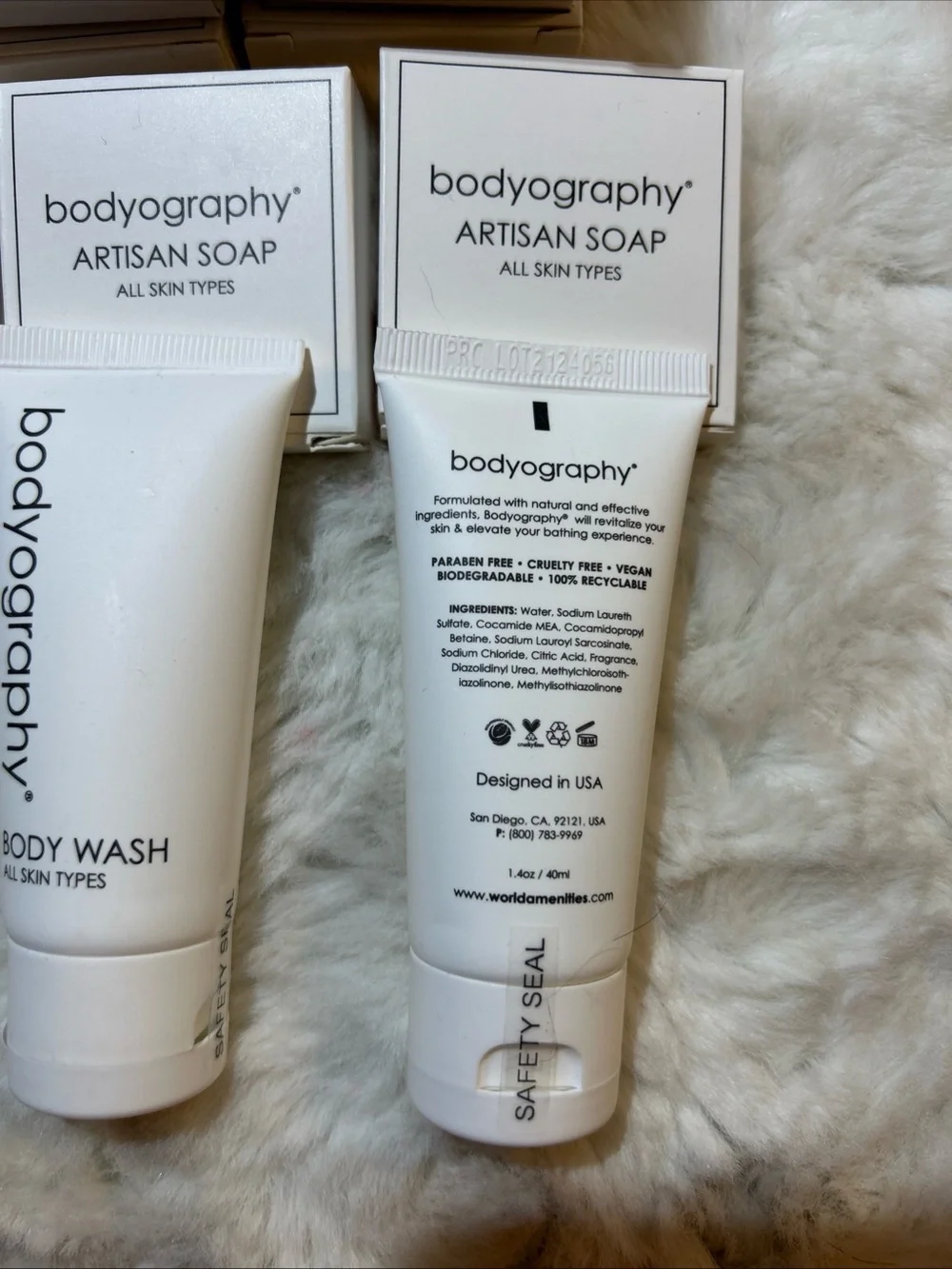 Bodyography Travel Amenities Super Set - 18 Items -Artisan Soap & Body Wash New